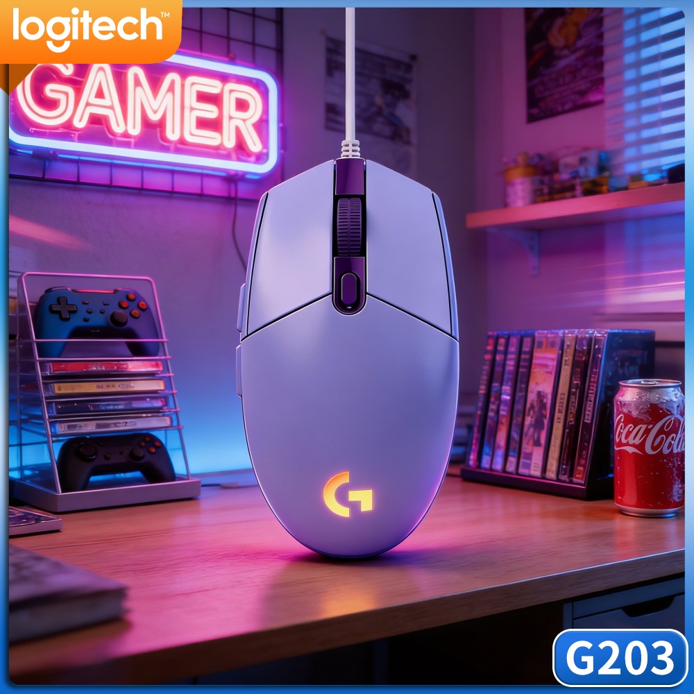 Logitech Mouse G203 - Souris de jeu filaire Logitech G203,